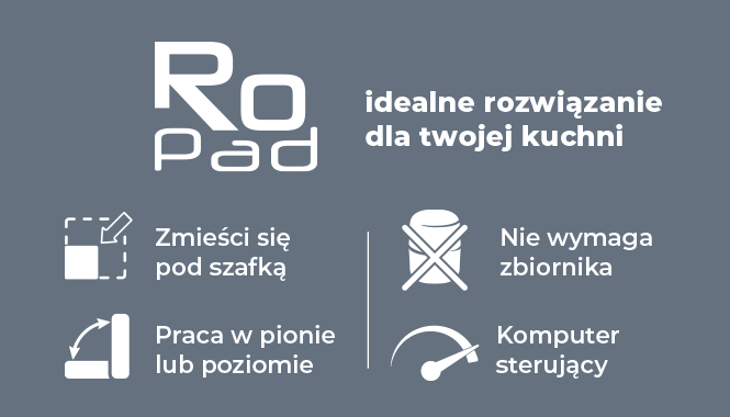 Filtr wody osmoza Global Water RO Pad zalet